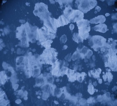 İndigo kravat boyası. Batik Rock Tasarımı. Hippi. 