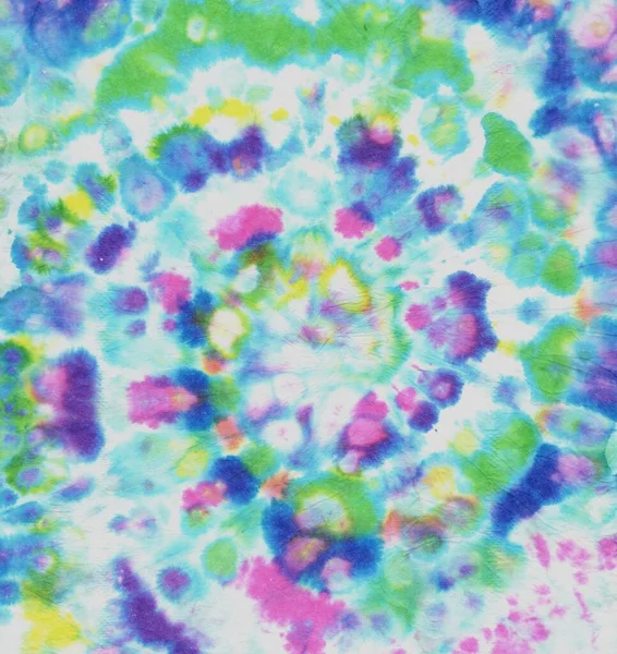 Rainbow Tye Die Swirl. Textura Batik. Arco iris — Foto de Stock