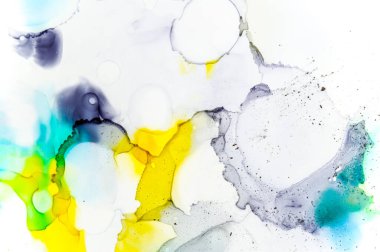 Alkol mürekkebi boyalı desen. Renk Düşürme 