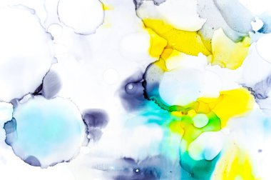 Alkol Mürekkebi lekeli mermer. Renk Yağı Sayfası. 