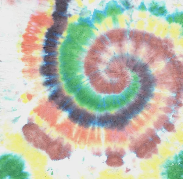 Arco iris Tie Die Spiral. Textura Funky. Arco iris — Foto de Stock