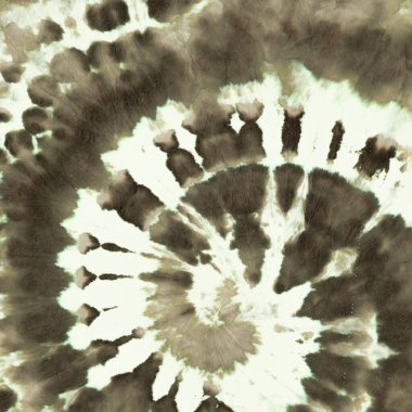 Yeşil Spiral Doku. Tie Die Shirt Tasarımı. 