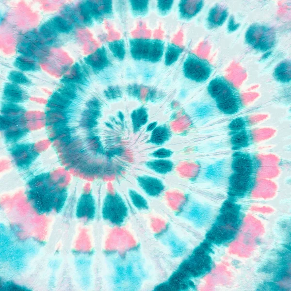 Pink Tie Die Swirl. Arco-íris Hippie espiral. — Fotografia de Stock