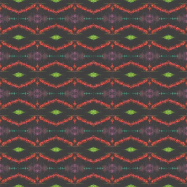 Υδατογραφία Zigzag Ikat Pattern. — Φωτογραφία Αρχείου