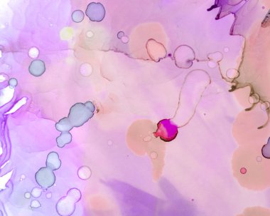 Ethereal Art Deseni. Alkol Mürekkebi Duvar Kağıdı. 