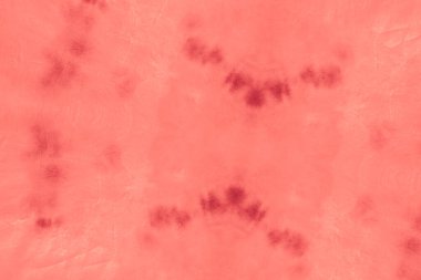 Canlı Mercan Kravat Kirli Doku. Etnik 