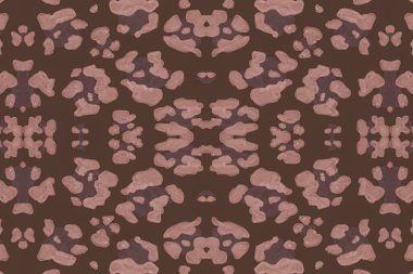 Kusursuz Leopar Taklidi. Kahverengi Panter Kürkü 