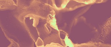 Mürekkep Altın Şablon. Portakal Parıltısı Sıvısı. Kahverengi 