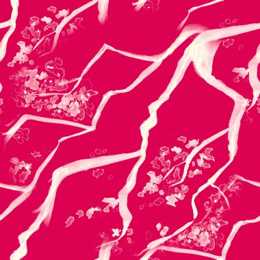 Kusursuz kiraz çiçeği deseni. Gül 