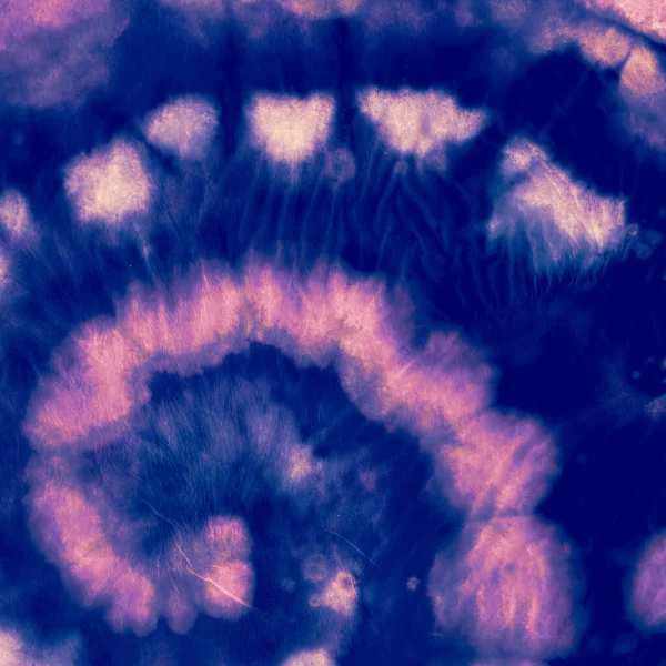 Indigo Tie Dye. Padrão de tinta de cor. Hippie espiral — Fotografia de Stock