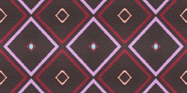 Kusursuz Rhombus Deseni. Boyalı Renkli Zigzaglar 