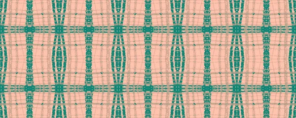 Green Rustic Plaid. Tecido de piquenique aquarela. — Fotografia de Stock