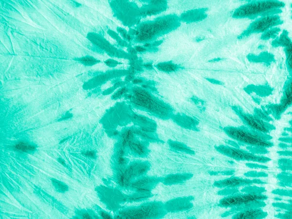 Verde Tie Dye Style. Tinta Vintage Zigzag. —  Fotos de Stock