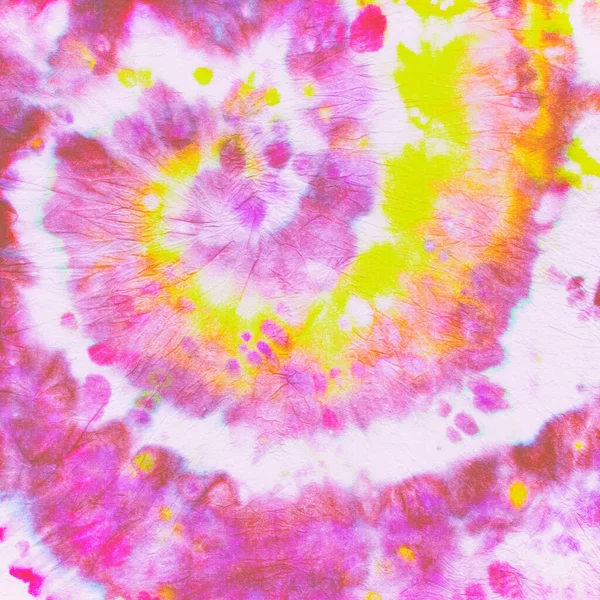 Tie Dye Circle. Rainbow Batik Print. Water