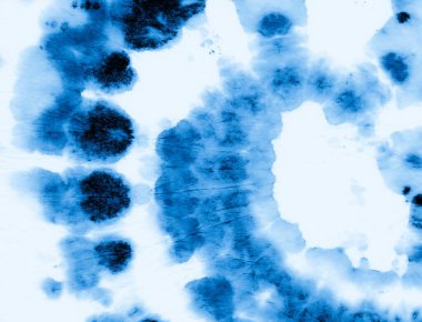 İndigo kravat boyası. Renkli Mürekkep Arkaplanı. Hippi Sanatı 