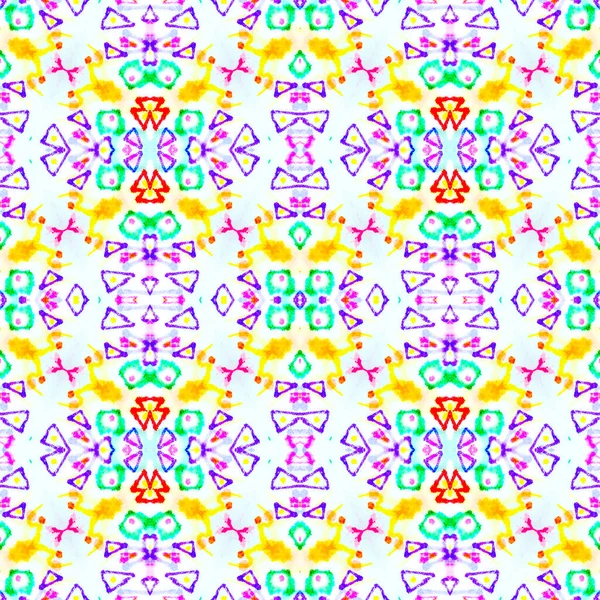 Native American Watercolor Seamless Pattern.