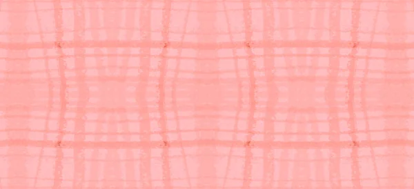 Akvarel Pink Plaid. Dívka elegantní piknik — Stock fotografie