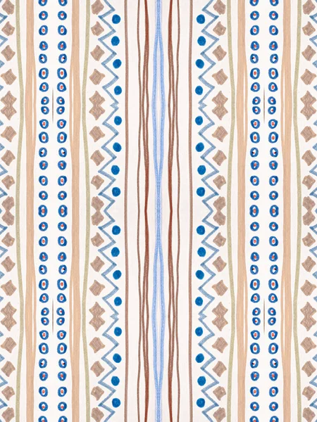 Patrón étnico azul. Fondo tribal de moda. — Foto de Stock