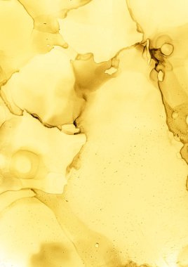Suluboya Sarı Arkaplan. Beyaz Yumuşak Boya. 