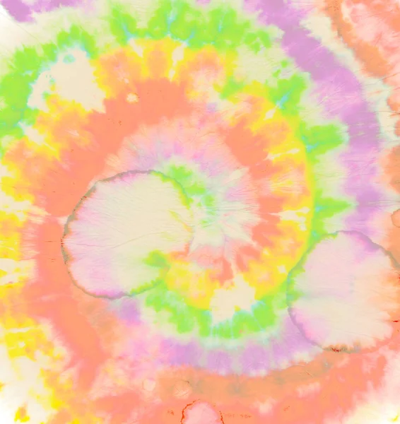 Pastell Spiral Tie-Farbstoff. Hippie Swirl Textur. — Stockfoto