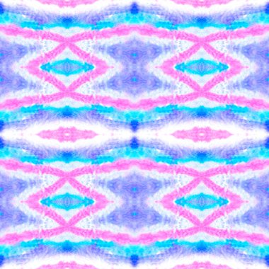 Ikat Tasarımlı Kusursuz Desen. 