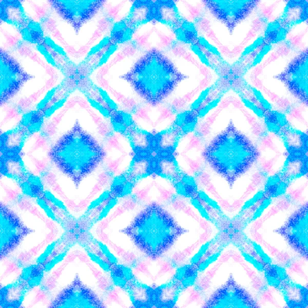 Watercolor Ikat Textile. — Stock Photo, Image