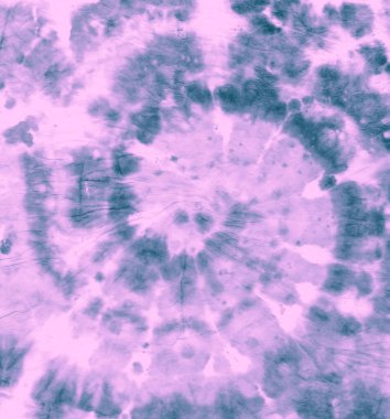 Boyalı tişört. Mavi Sanatsal Yazdırma. Kravat Ölümü 