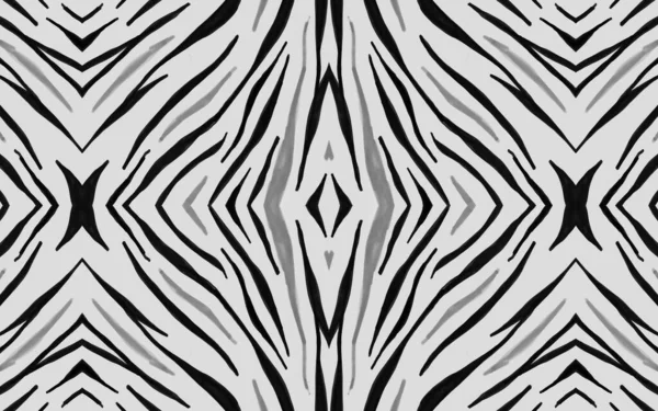 Seamless Zebra Stripes. Abstract Animal Banner.