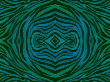 Kusursuz Etnik Sancak. Soyut Hayvan Kumaşı 