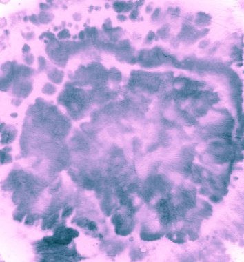 Boyalı tişört. Mavi Sanatsal Yazdırma. Tye Die 