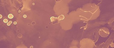 Mürekkep Altın desenli. Kahverengi Lüks Efekt. Turuncu Sanat