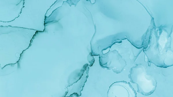 Teal Pastel Fluid Water. Humo azul moderno —  Fotos de Stock
