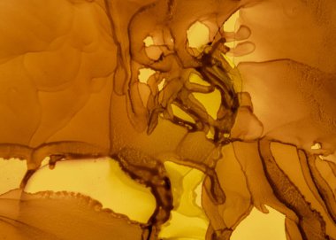 Siyah ve Sarı Soyut Mermer Doku. Kaya