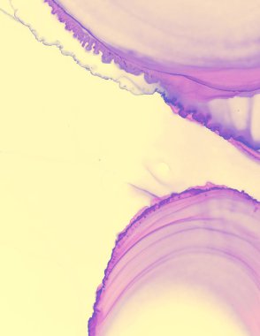 Düğün Davet Şablonu. Sarı Pastel Sıvı