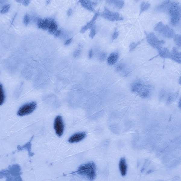 Indigo Shibori dokusu. Kırık Çizgili Yazdırma.