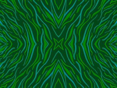 Kusursuz Etnik Yazıcı. Soyut Hayvan Tekstili