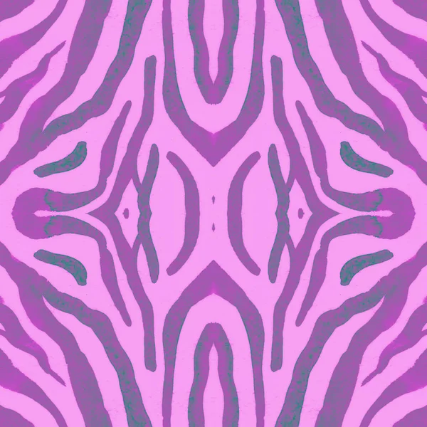 Безшовна шкіра зебри. Текстура джунглів Моди. Рожевий — стокове фото