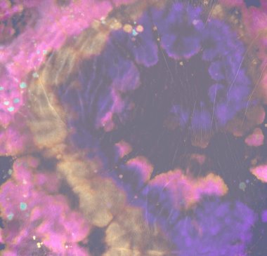 Boyalı Çember. Renkli Batik kumaş. Boyalı