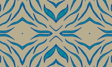 Mavi Kaplan Derisi Parmak izi. Kusursuz Soyut Etnik