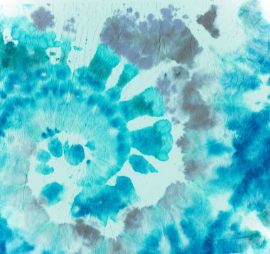 Boya sarmalı bağla. Mavi renkli kumaş. Kravat Ölümü