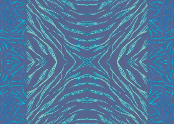 바다없는 동물의 무늬. 수채 색 사파리 — 스톡 사진