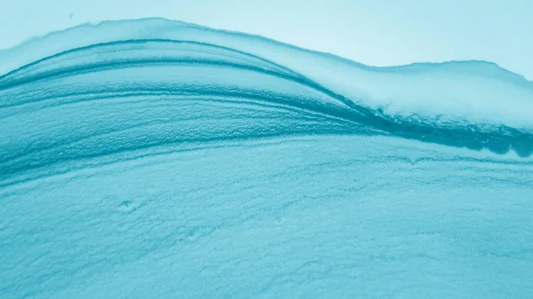 Teal Pastel Flow Water. Océan bleu moderne — Photo