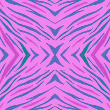 Kusursuz Hayvan İzi. Vahşi moda dokusu. Pembe.