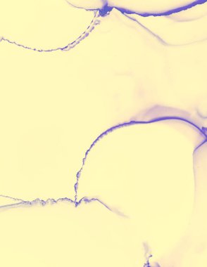 Düğün Davet Şablonu. Sarı Pastel Sıvı