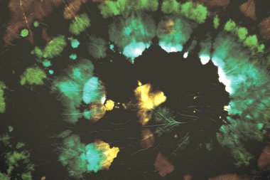 Dairesel Işık Tarzı. Renk deseni. Suluboya