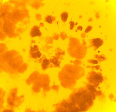 Soyut boya. Hippi girdap deseni. Sarı Renk