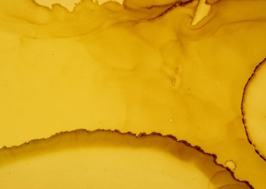 Siyah ve Sarı Soyut Mermer Doku. Koyu