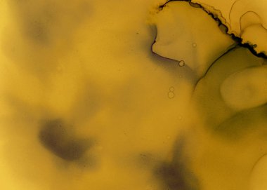 Siyah ve Sarı Soyut Mermer Doku. Kaya