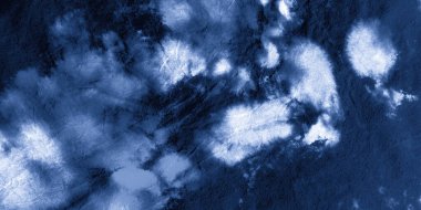 Soyut Suluboya Lekeleri. İndigo Denim Yağı