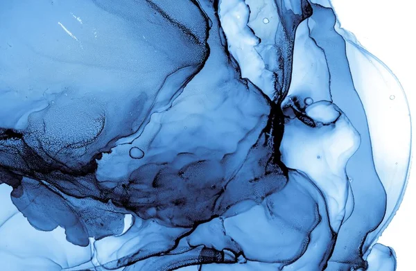 Yağlı su dokusu. Mürekkep Dalgası Duvar Kağıdı. Beyaz ve